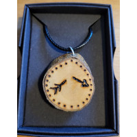 Necklace - Wood-burned Broken Arrow